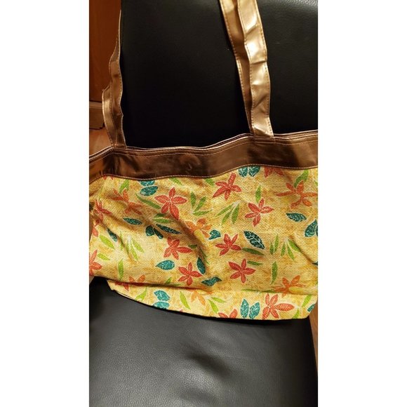 ELIZABETH ARDEN STRAW LARGE TOTE - Picture 1 of 5